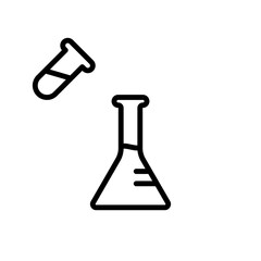 erlenmeyer sign symbol vector