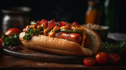 American hotdog hot dog