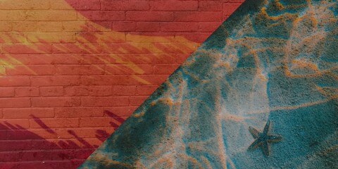 Torn and worn cardboard texture background