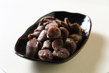 korea street food sundae detail cut, 순대