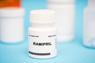 Ramipril medication In plastic vial