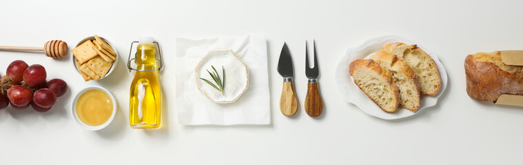 Concept of delicious French food - Camembert cheese