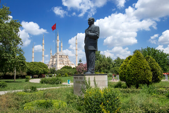 A partial view of Zubeyde Hanim Park in Seyhan