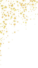 Magic stars vector overlay.  Gold stars scattered