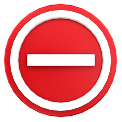 3D Rendering Icon Sign Illustration