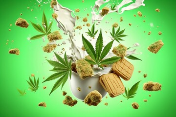 Cannabis cereal with cookies and cream