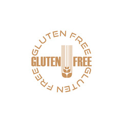 Gluten free icon isolated on transparent background