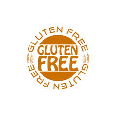 Gluten free icon isolated on transparent background