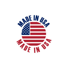 Made in USA icon isolated on transparent background