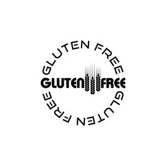 Gluten free icon isolated on transparent background