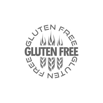 Gluten free icon isolated on transparent background