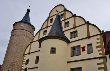 Fototapeta na wymiar Kitzingen, Rathaus und Marktturm