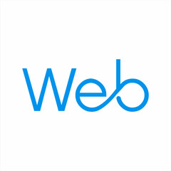 Web word design with infinity concept.