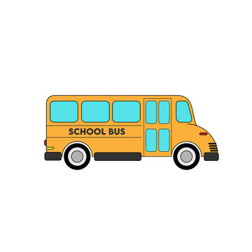School Bus Illustration Vector