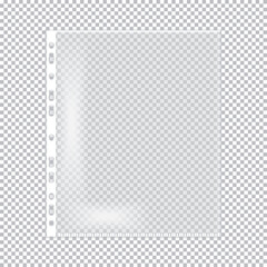 Transparent plastic file