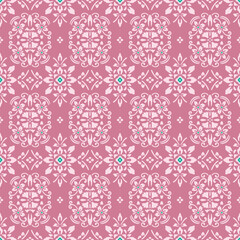 Japanese Luxury Flower Motif Vector Seamless Pattern