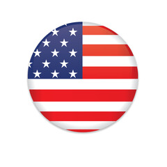 United States Flag button