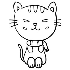 various styles of cat illustration