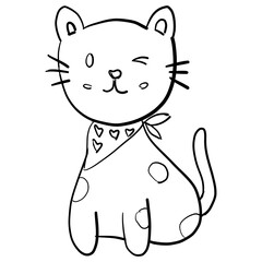 various styles of cat illustration