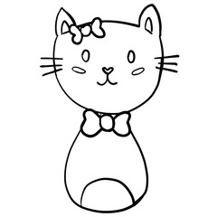 various styles of cat illustration