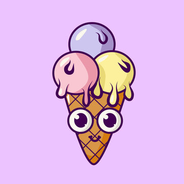 ice cream cone mascot