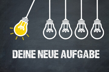 Fototapeta premium Deine neue Aufgabe