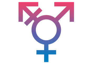 シンプルな性別記号のイラスト