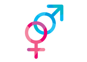 シンプルな性別記号のイラスト
