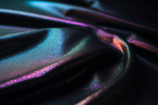 The background image is an image of a luxurious holographic pastel black texture. This textured background is high quality with fine texture and gloss, looks very elegant and luxur Generative AI