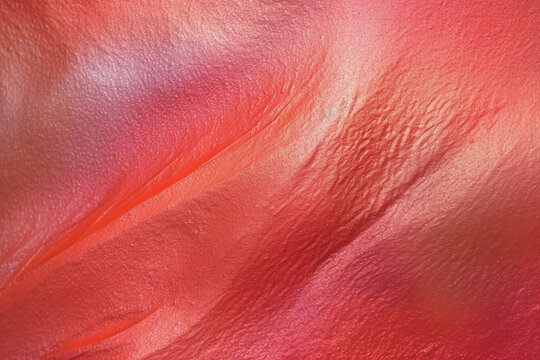 The background image is an image of a luxurious holographic pastel red texture. This textured background is high quality with fine texture and gloss, looks very elegant and luxurio Generative AI