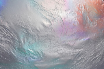 Obraz premium The background image is an image of a luxurious holographic pastel grey texture. This textured background is high quality with fine texture and gloss, looks very elegant and luxuri Generative AI