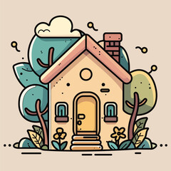 house vector illustration design