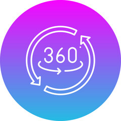 360 Degrees Icon