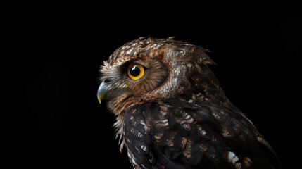 owl on black backround