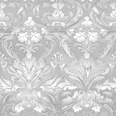 Seamless pattern with decorative flowers and plants. AI generated