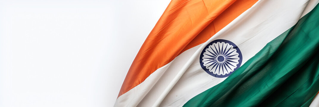 India independence day. India flag colors. With Generative AI tehnology
