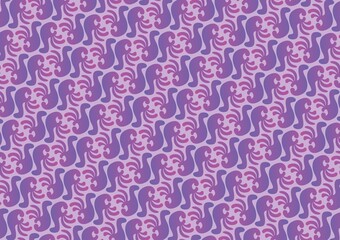 seamless pattern with pink flowers