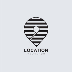 locator icon vector logo template