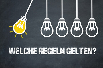 Fototapeta premium Welche Regeln gelten?