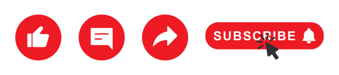 like share comment subscribe vector illustration