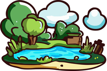 Outdoors png graphic clipart design