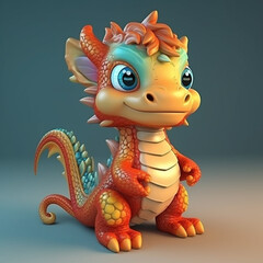 Fototapeta premium red dragon