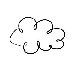 weather cloud doodle