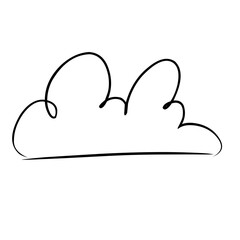 weather cloud doodle