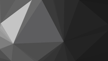 Obraz premium Grey Tone Abstract irregular polygon background, triangle low poly pattern, polygonal geometric color, Technology concept background, for Web, Mobile Interfaces, wallpaper