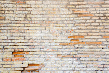 Brick wall ideal for texture and pattern.