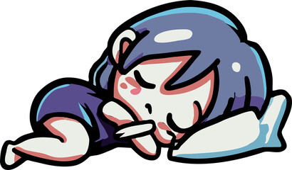 Sleeping png graphic clipart design