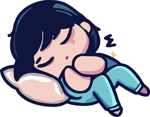 Sleeping png graphic clipart design