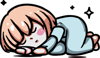 Sleeping png graphic clipart design