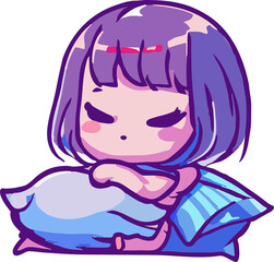 Sleeping png graphic clipart design